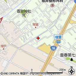 埼玉県春日部市増富157周辺の地図