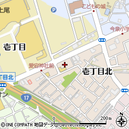 埼玉県上尾市壱丁目北15周辺の地図