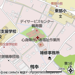 デイサービスセンター鶴寿園周辺の地図