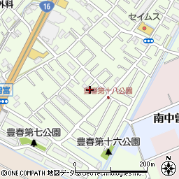 埼玉県春日部市増富256-1周辺の地図