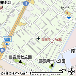 埼玉県春日部市増富262-14周辺の地図