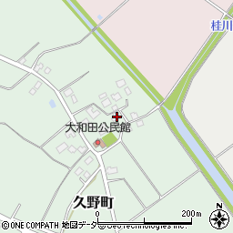 茨城県牛久市久野町438周辺の地図