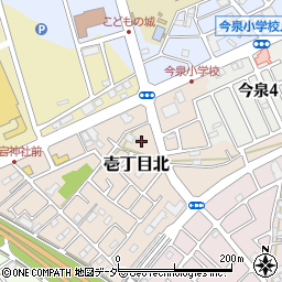 埼玉県上尾市壱丁目北8周辺の地図