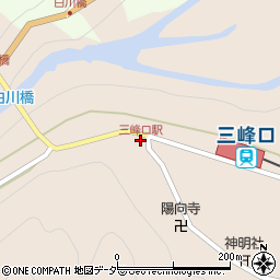 三峰口駅周辺の地図
