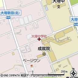 大増中学校周辺の地図