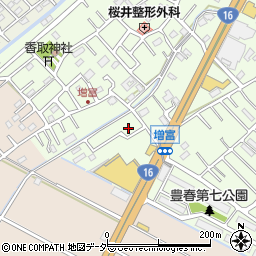 埼玉県春日部市増富181周辺の地図
