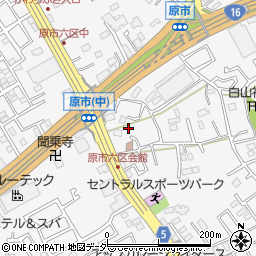 埼玉県上尾市原市4135-3周辺の地図