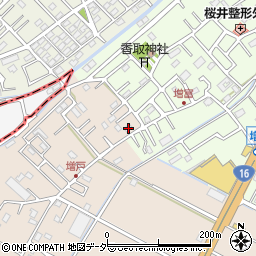 埼玉県春日部市増戸582周辺の地図