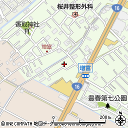 埼玉県春日部市増富180周辺の地図