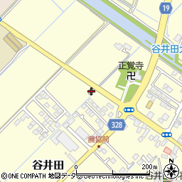 谷井田郵便局周辺の地図
