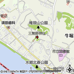 三熊野神社周辺の地図