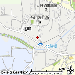 埼玉県坂戸市北峰185周辺の地図