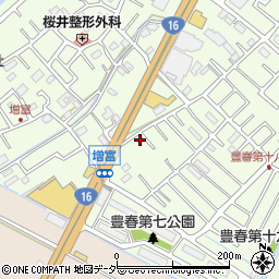 埼玉県春日部市増富288周辺の地図