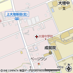 埼玉県春日部市上大増新田215周辺の地図