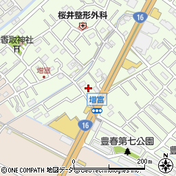 埼玉県春日部市増富324周辺の地図