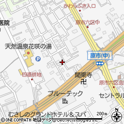 埼玉県上尾市原市611-26周辺の地図