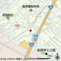 埼玉県春日部市増富325周辺の地図