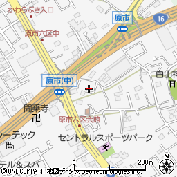 埼玉県上尾市原市4136-6周辺の地図