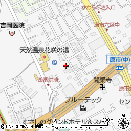 埼玉県上尾市原市579-3周辺の地図