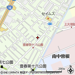 埼玉県春日部市増富376周辺の地図