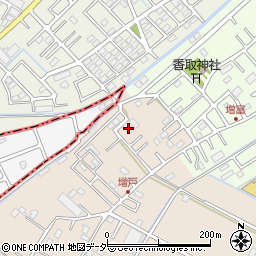 埼玉県春日部市増戸569周辺の地図