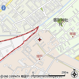 埼玉県春日部市増戸569周辺の地図