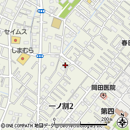 埼玉県春日部市一ノ割2丁目1-2周辺の地図
