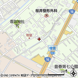 埼玉県春日部市増富150-1周辺の地図
