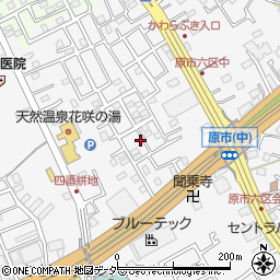 埼玉県上尾市原市611-23周辺の地図