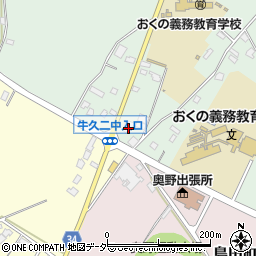 茨城県牛久市久野町690周辺の地図