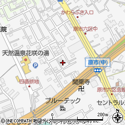 埼玉県上尾市原市611周辺の地図