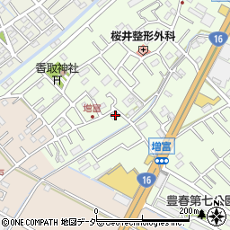 埼玉県春日部市増富140周辺の地図