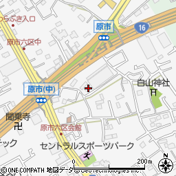 埼玉県上尾市原市4122-2周辺の地図