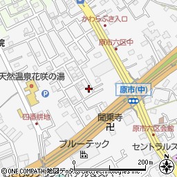 埼玉県上尾市原市611-16周辺の地図