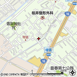 埼玉県春日部市増富137周辺の地図