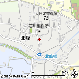 埼玉県坂戸市北峰154周辺の地図