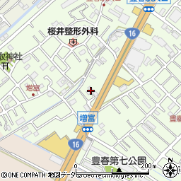 埼玉県春日部市増富327周辺の地図