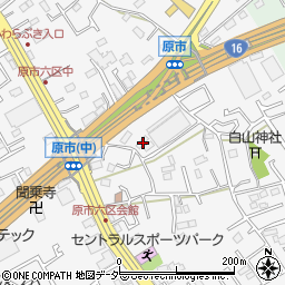 埼玉県上尾市原市4122-5周辺の地図