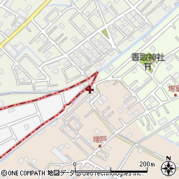 埼玉県春日部市増戸576周辺の地図