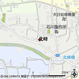 埼玉県坂戸市北峰146周辺の地図