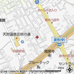 埼玉県上尾市原市611-21周辺の地図