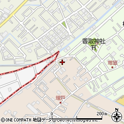 埼玉県春日部市増戸566周辺の地図