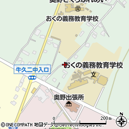 茨城県牛久市久野町687周辺の地図