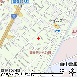 埼玉県春日部市増富367-13周辺の地図
