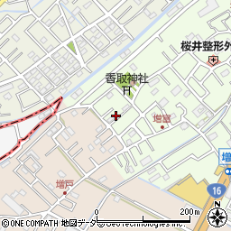 埼玉県春日部市増富74-5周辺の地図