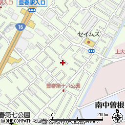 埼玉県春日部市増富367-14周辺の地図
