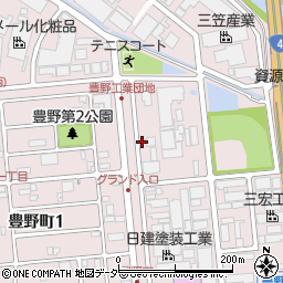 埼玉県春日部市豊野町周辺の地図