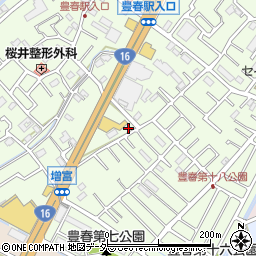 埼玉県春日部市増富310周辺の地図