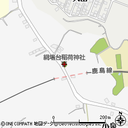 網場台稲荷神社周辺の地図