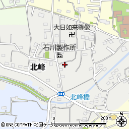 埼玉県坂戸市北峰156周辺の地図